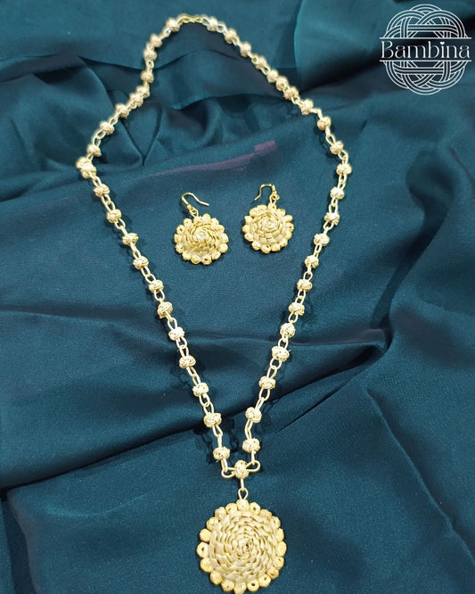 Beads mala with merigold pendant Pack of 50