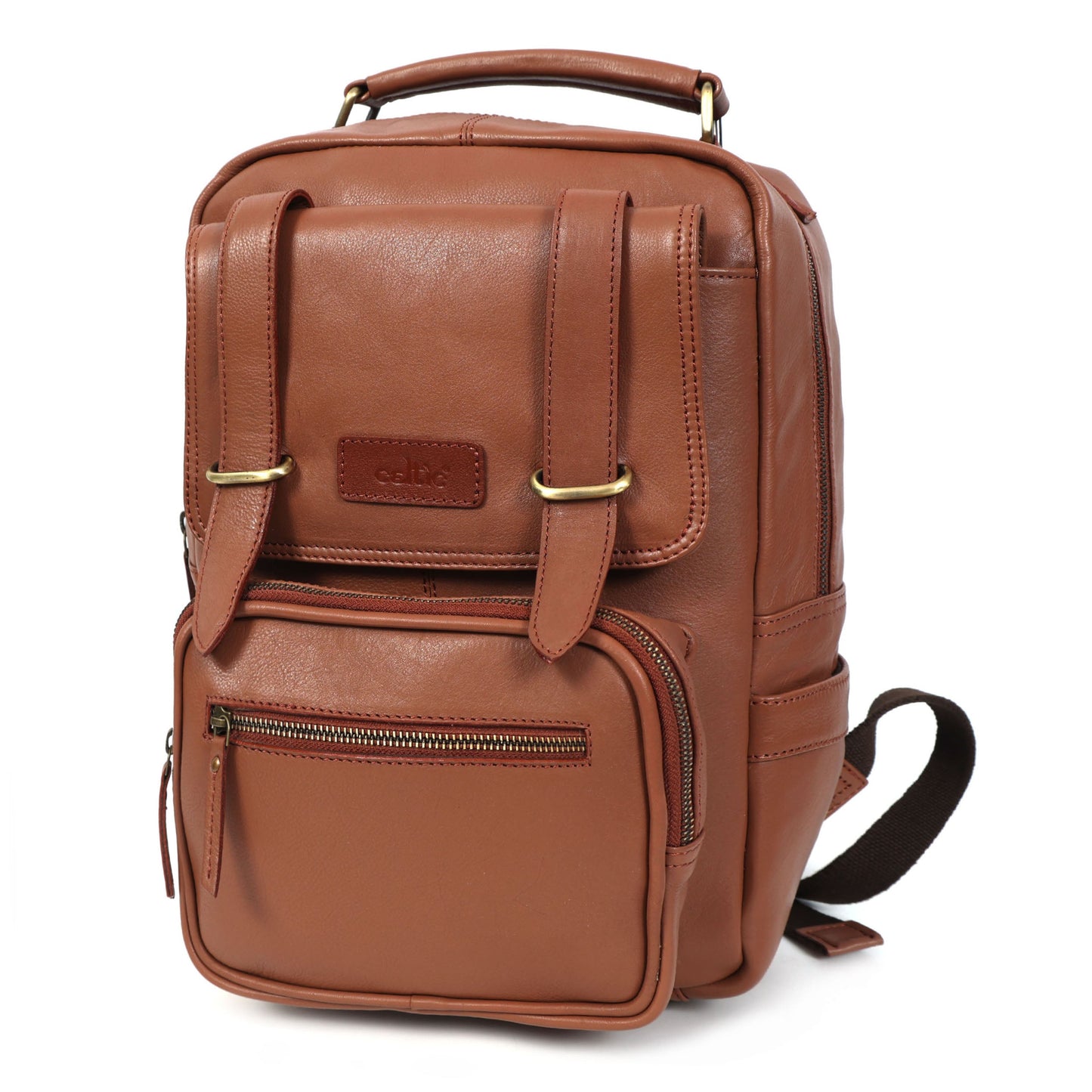 Compact & Stylish Leather Unisex Small Backpack – Perfect for Everyday Use. Art: BG-1610-S Pack of 25