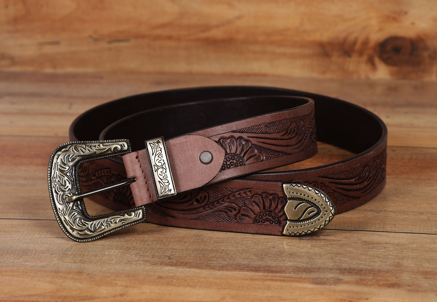 "Crafted Mastery: Hand-Carved Leather Belts for Timeless Style" Art: LB-813 Pack of 50