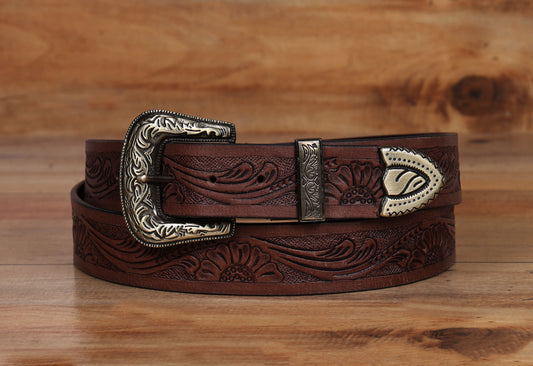 "Crafted Mastery: Hand-Carved Leather Belts for Timeless Style" Art: LB-813 Pack of 50