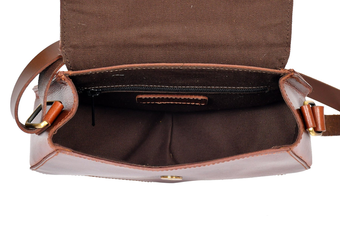 Brown color pure leather with hair on leather sling bag for women and girls | Party wear, Art: BG-1154 Pack of 25