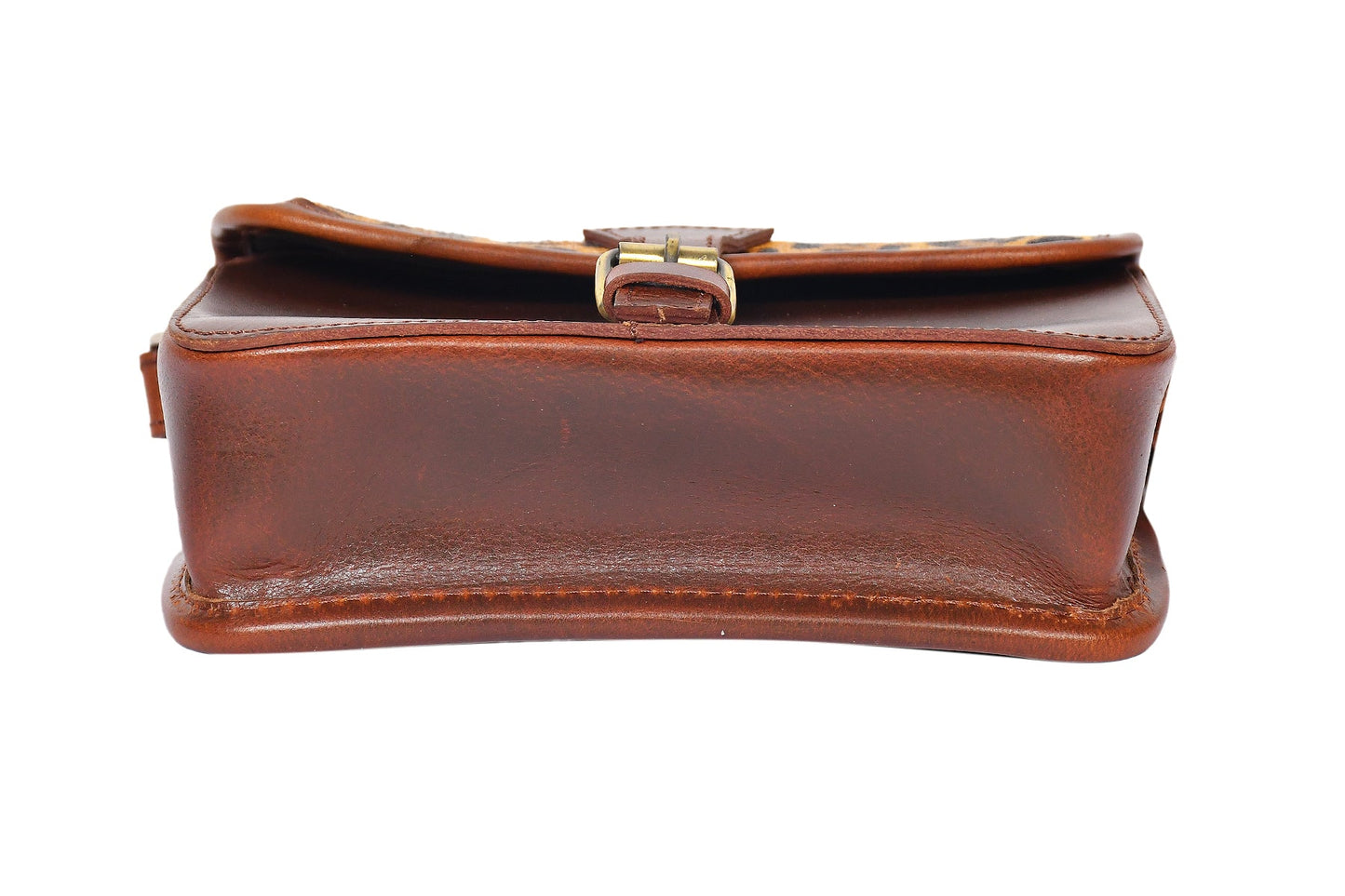 Brown color pure leather with hair on leather sling bag for women and girls | Party wear, Art: BG-1159 Pack of 25