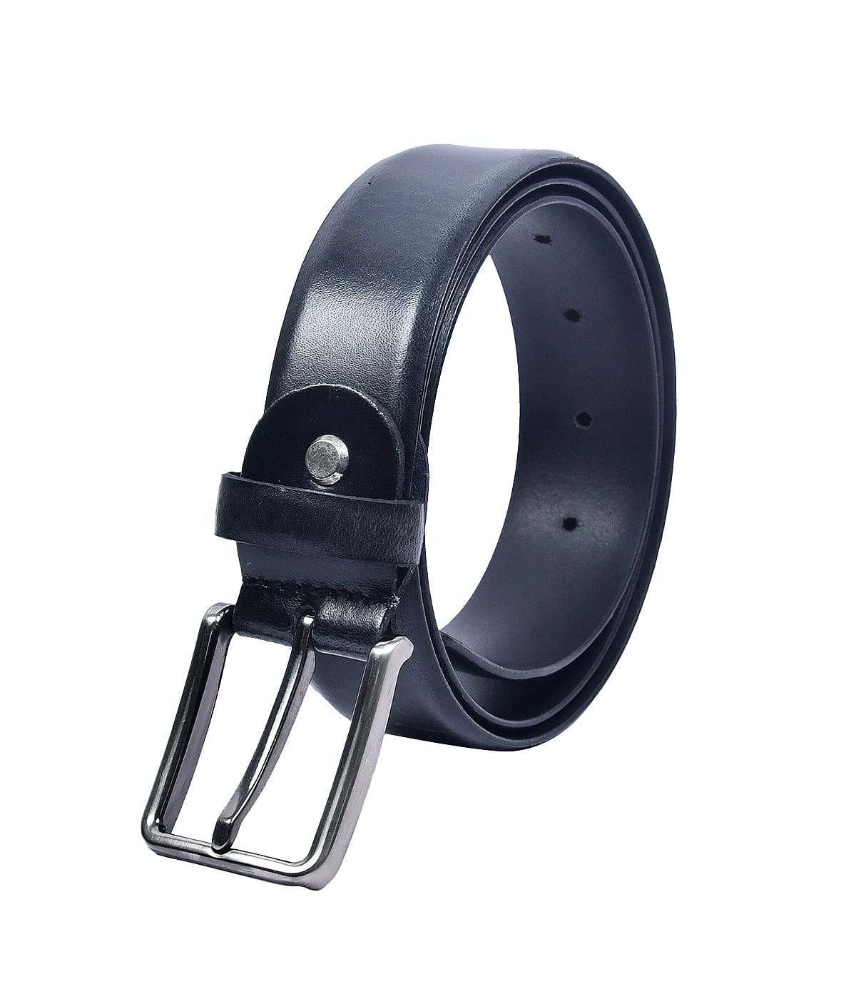 Pure Black Premium Leather Belt, Art: LB-708 Pack of 50