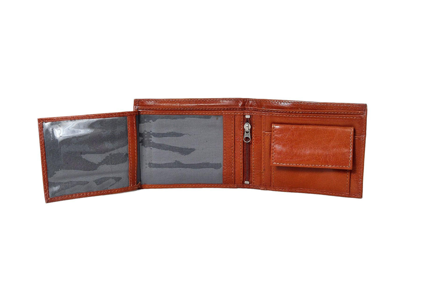 Brown Color Pure Leather Wallet For Men, Art:- LA-1386 Pack of 50