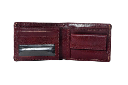 Dark Brown Color Pure Leather Wallet For Men,  Art:- LA-1387 Pack of 50