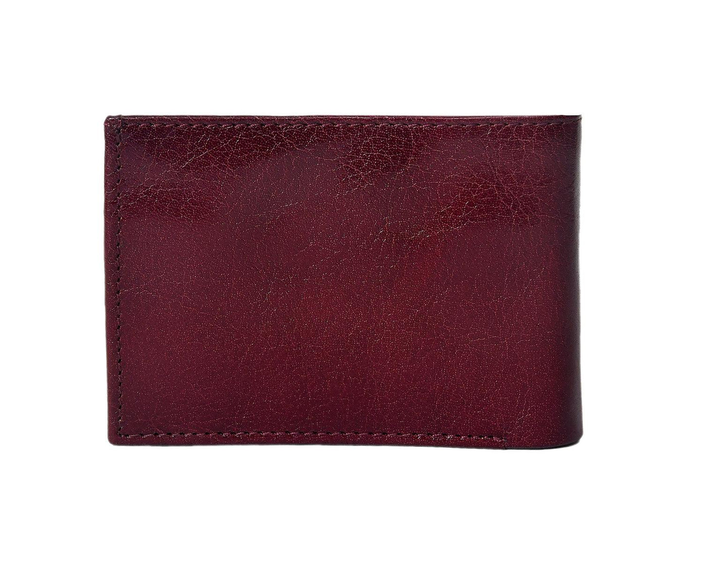 Burgundy Color Pure Leather Wallet For Men, Art:- LA-1388 Pack of 50