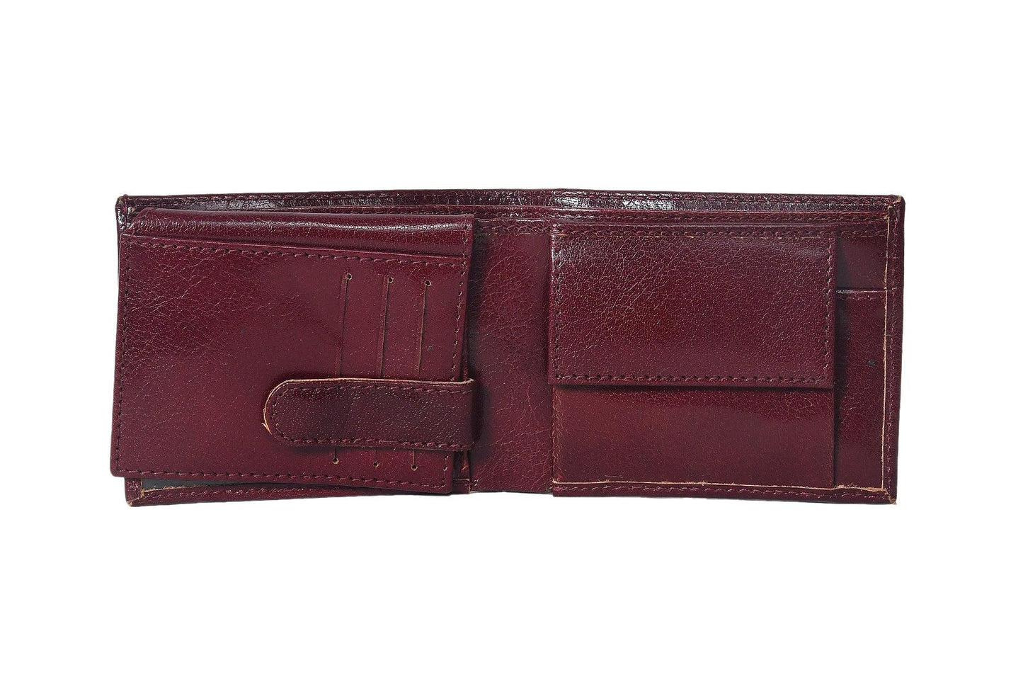 Burgundy Color Pure Leather Wallet For Men, Art:- LA-1388 Pack of 50