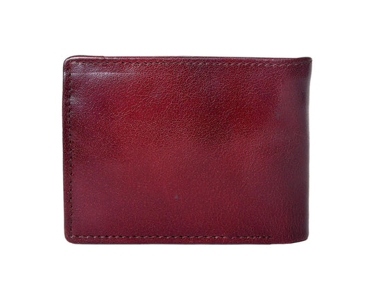 Burgundy Color Pure Leather Wallet For Men, Art:- LA-1392 Pack of 50