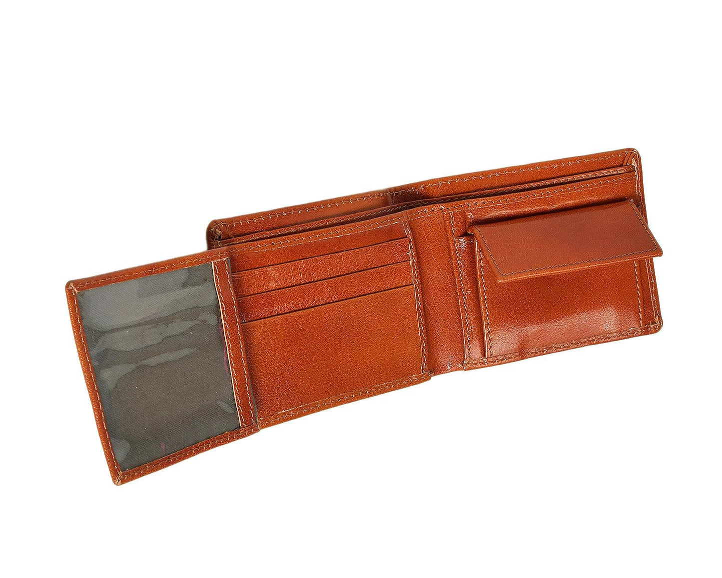 Tan Color Pure Leather Wallet For Men, Art:- LA-1393 Pack of 50