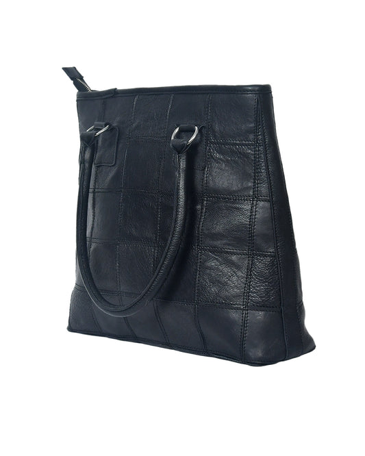 Black Premium Tote Leather Bag, Art: BG-1141 Pack of 25