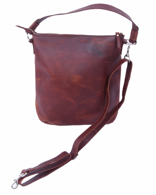 Brown Leather Sling Bag: The Classic Companion. Art: BG-1275 Pack of 25