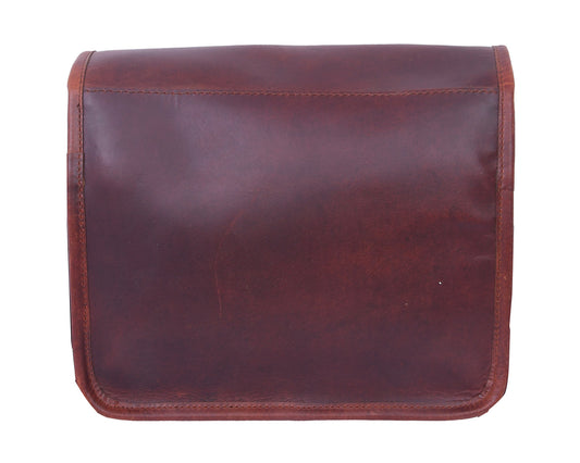 Timeless Elegance: Brown Leather Messenger Bag. Art: BG-1280 Pack of 25