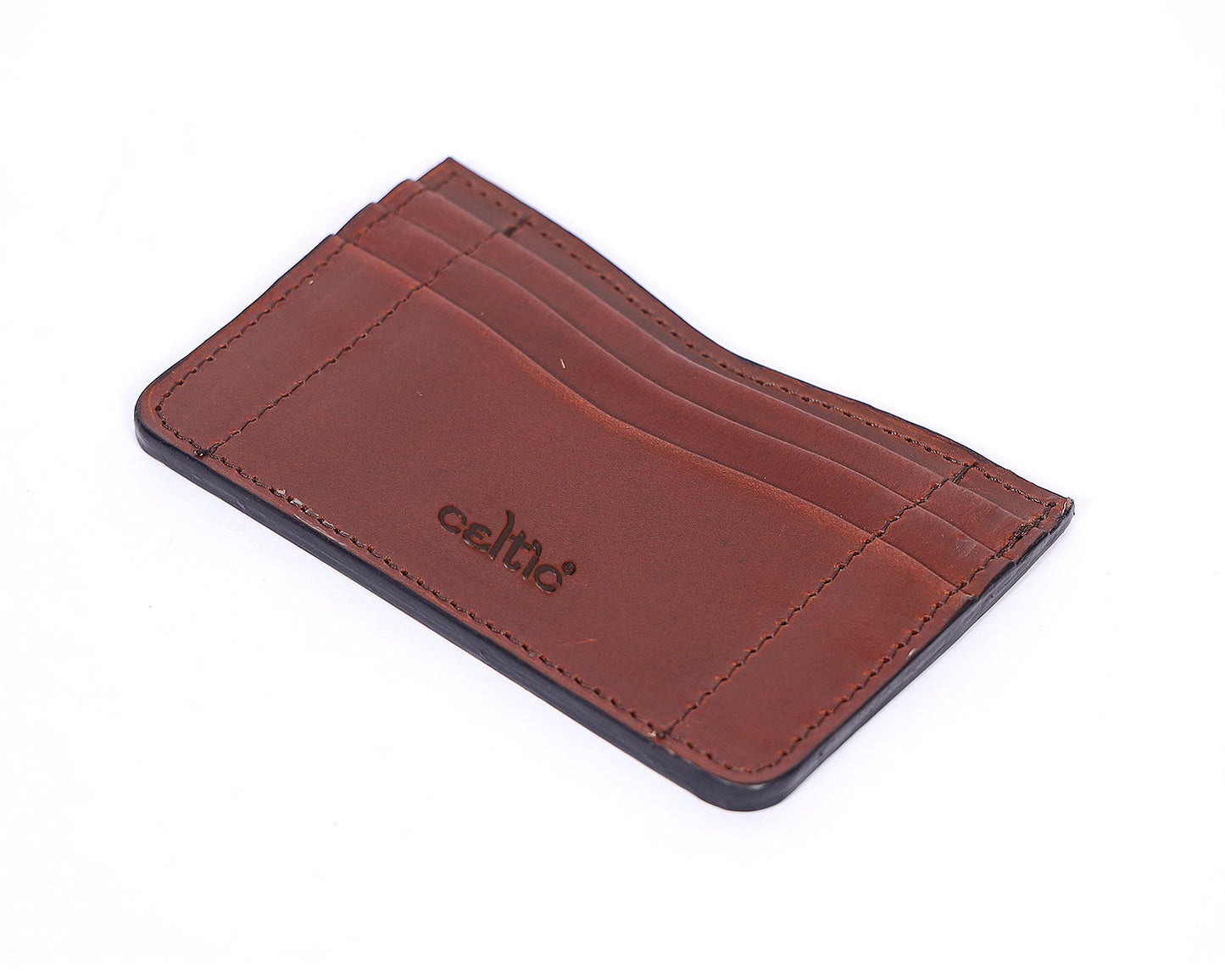 Elegant Brown Leather Card Holder: A Stylish Essential for Your Cards.ART:-LA-1463 Pack of 50