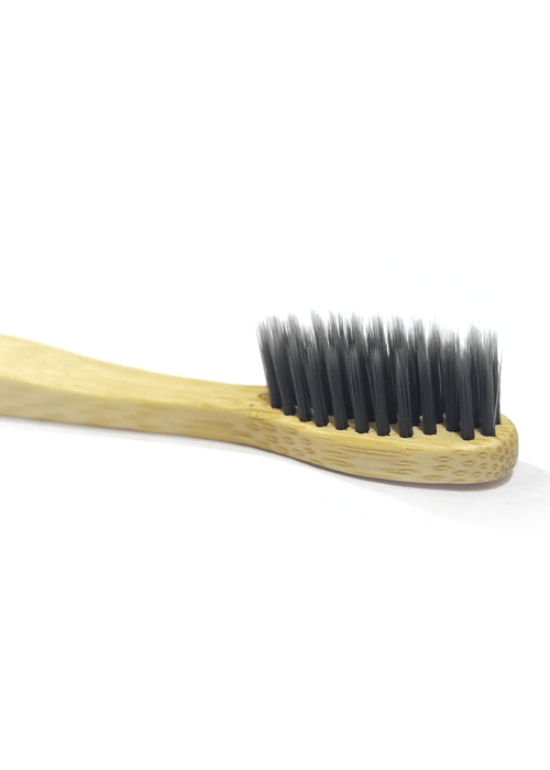 Bamboo Toothbrush Charcoal Adult - Soft (Pack of 2) Pack of 50