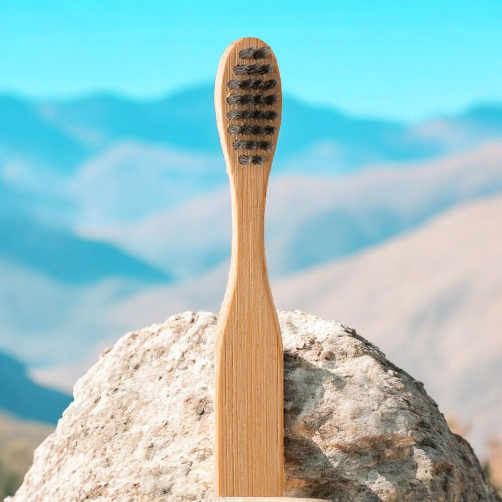 Bamboo Toothbrush Charcoal Kids (Pack of 2)