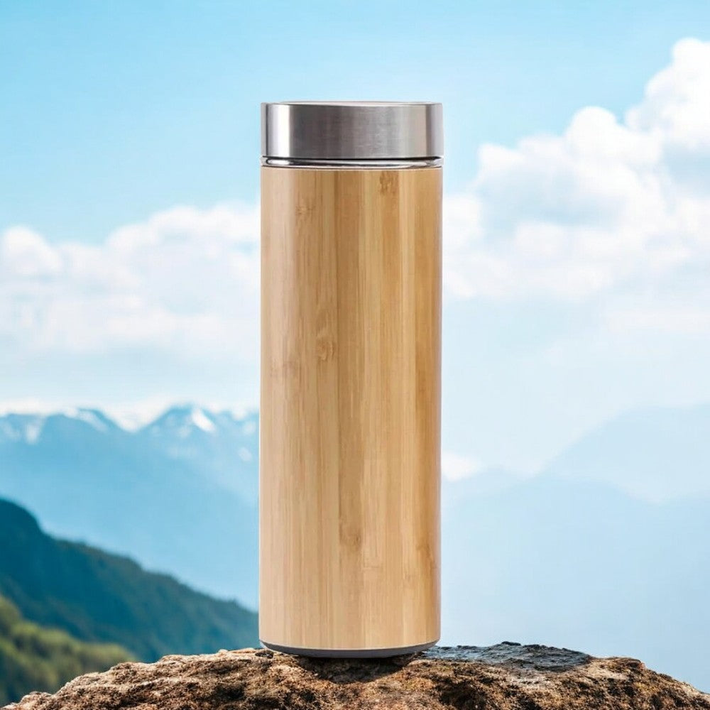 Bamboo Water Bottle - Sip Sustainably, Hydrate Naturally (Pack of 4)