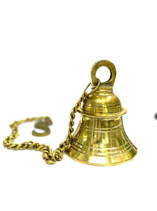Brass Bells Hangings For Temple Pooja Room Auspicious Décor From Tamrapatra Pack of 25