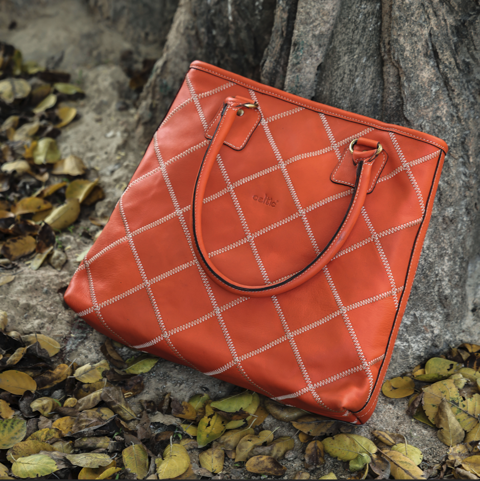 "Chic Comfort in Orange: Elevate Your Style with Our Durable and Spacious Tote Bag" Art: BG-1558-Z Pack of 25