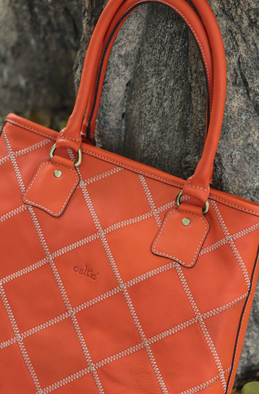 "Chic Comfort in Orange: Elevate Your Style with Our Durable and Spacious Tote Bag" Art: BG-1558-Z Pack of 25