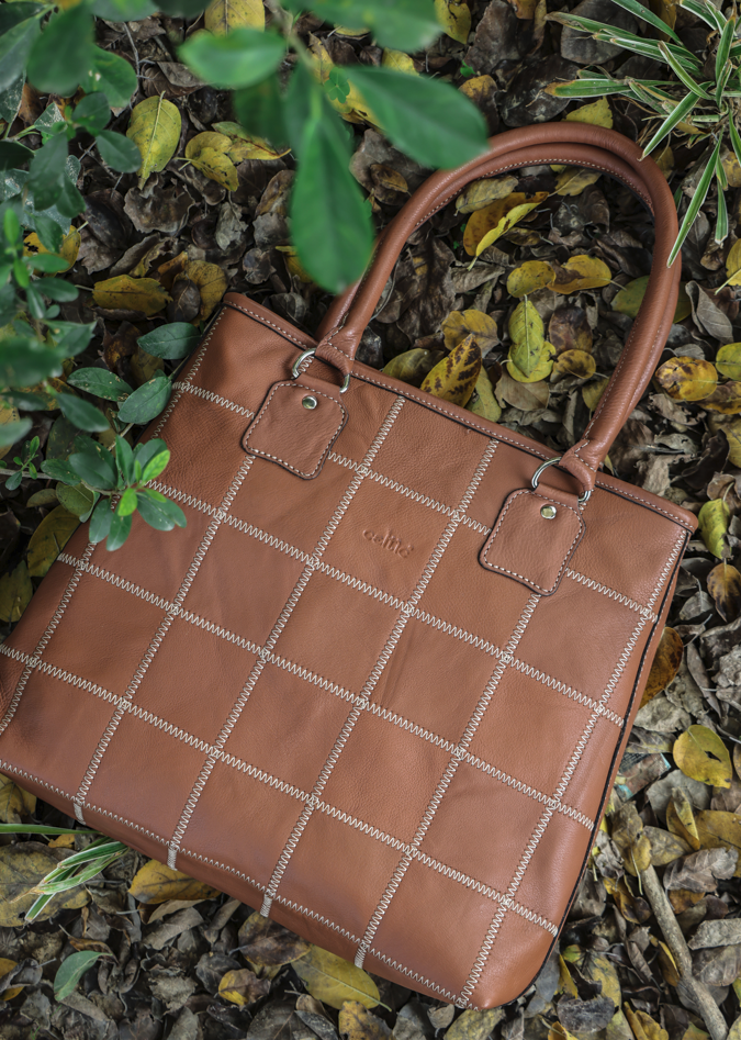 "Effortless Elegance: Elevate Your Style with Our Light Brown Tote Bag" Art: BG-1519-Z Pack of 25