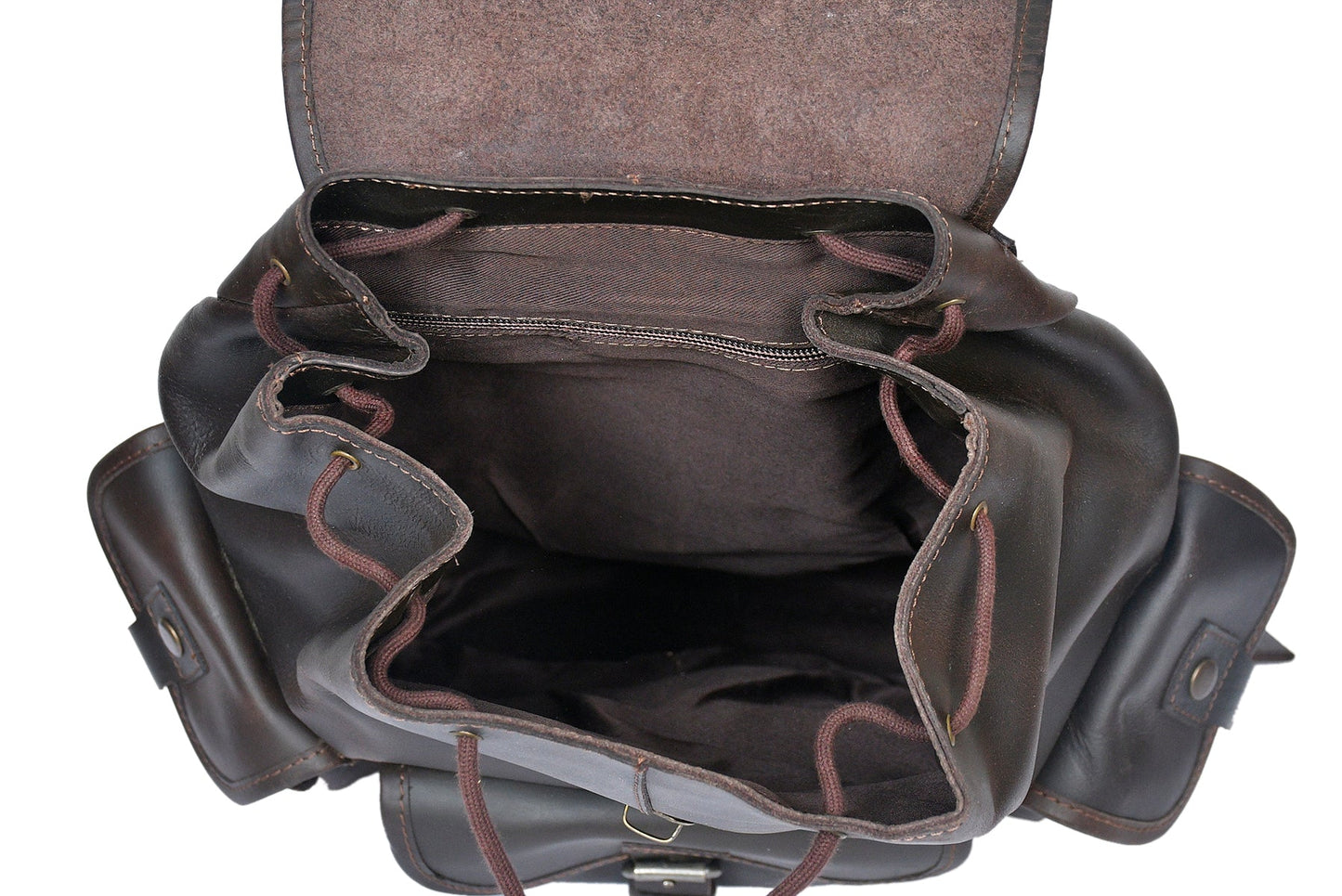 Brown Leather Backpack: Timeless Style and Versatility, Art: BG-1538 Pack of 25