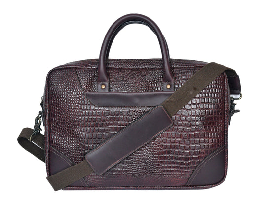 Timeless Elegance: Croco Leather Messenger Bag for Fashion-Forward Individuals. Art: BG-1536 Pack of 25