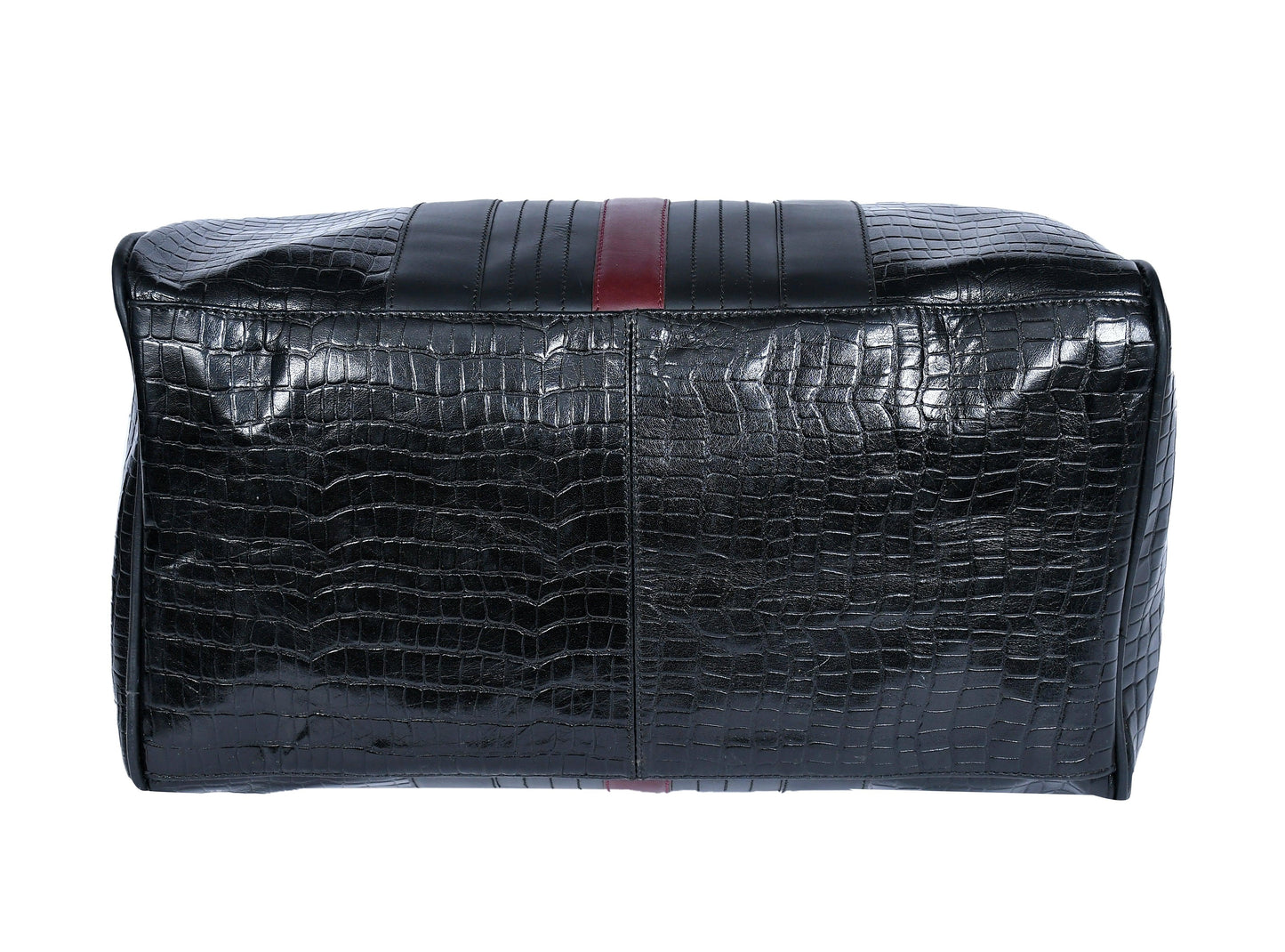 Black Color Pure Leather Duffel Bag for Travelling | Handmade Weekender Bag. Art: BG-1712 Pack of 25
