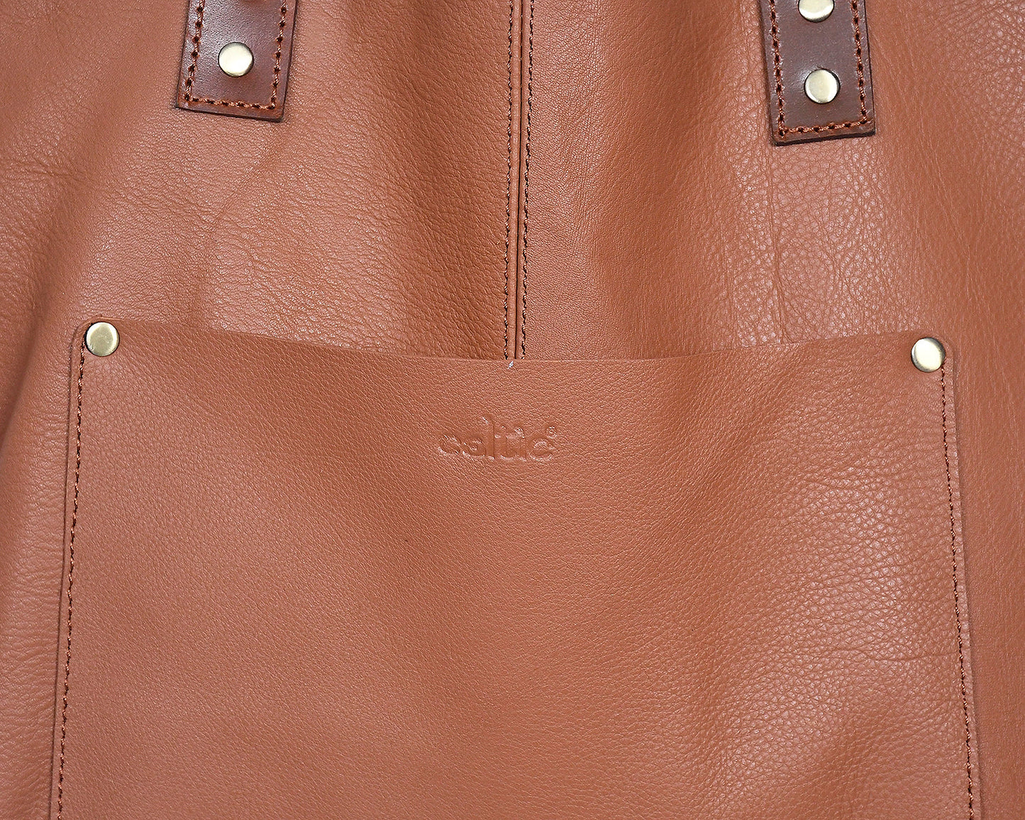 Timeless Elegance: Tan Leather Tote Bag. Art: BG-1547 Pack of 25