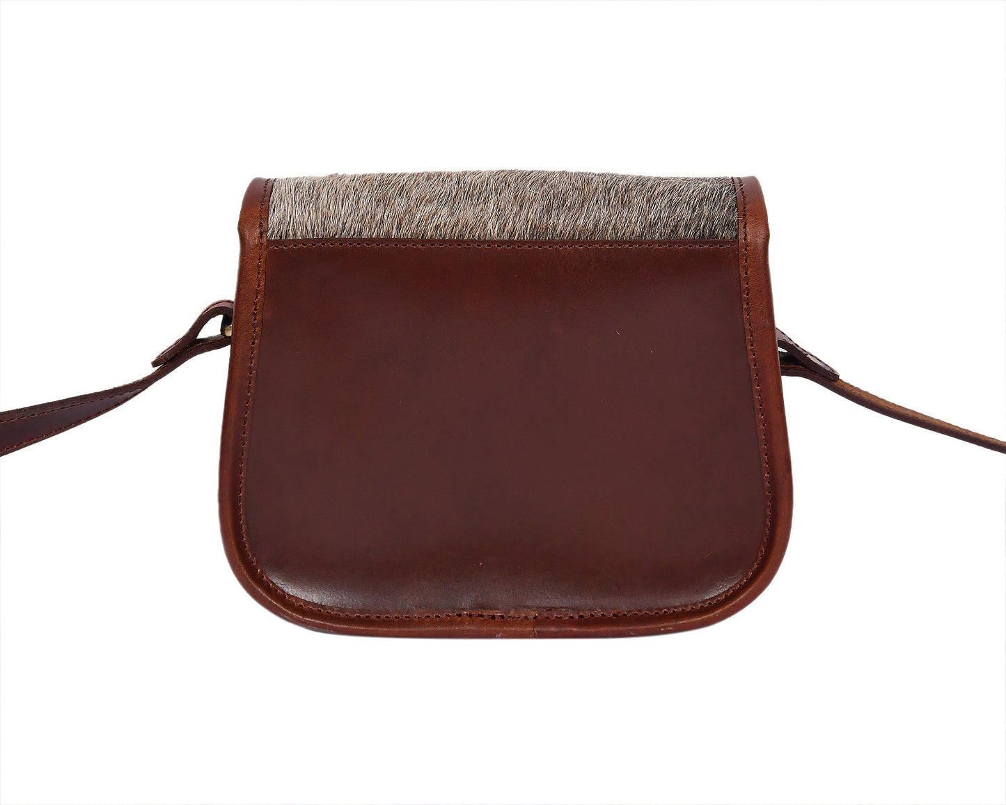 Elevate Your Style with our Grey Hair on Leather Sling Bag. Art: BG-1443 Pack of 25