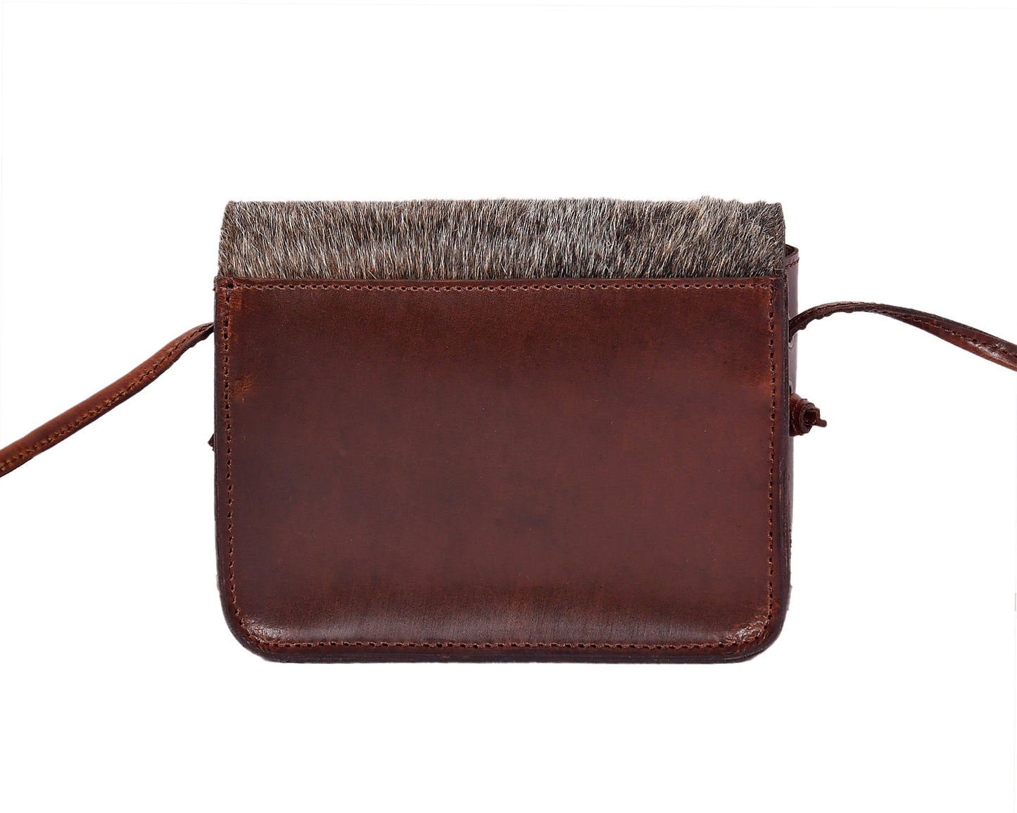 Elevate Your Style with our Grey Hair on Leather Sling Bag. Art: BG-1447 Pack of 25
