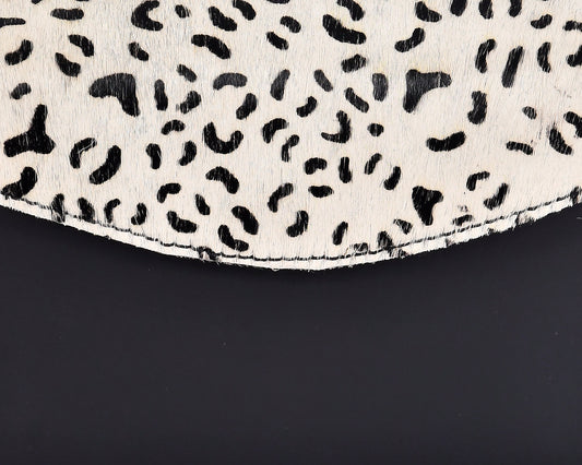 Elegance and Versatility Combined Black Leather Sling Bag with Printed Hair-On. Art: BG-1449 Pack of 25