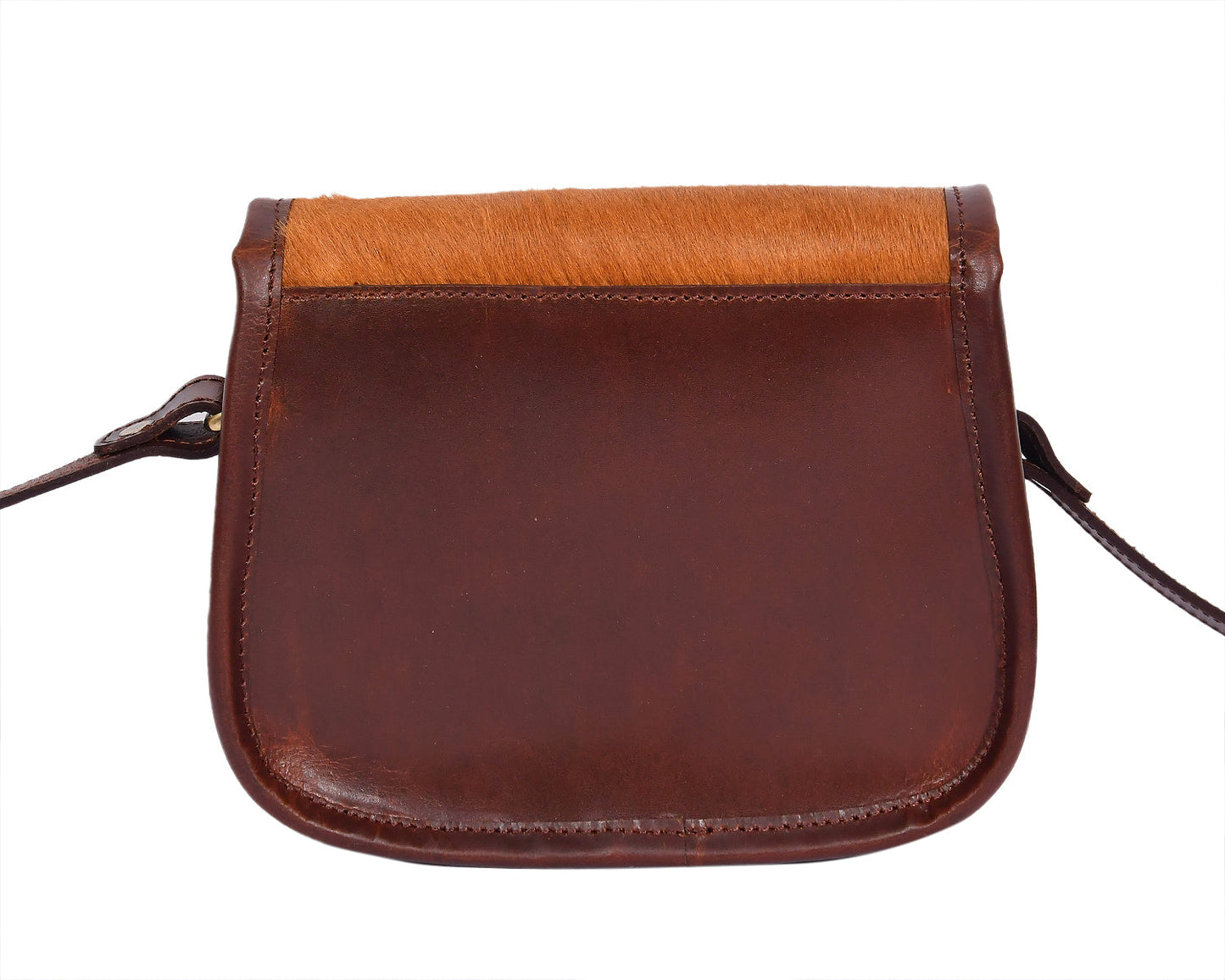 Elegant Brown Hair on Leather Sling Bag: Stylish and Functional. Art: BG-1455 Pack of 25