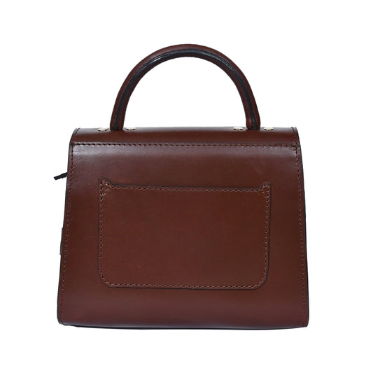 Brown color pure leather sling bag for girls and women with glorious finished work. Art: BG-1566 Pack of 25