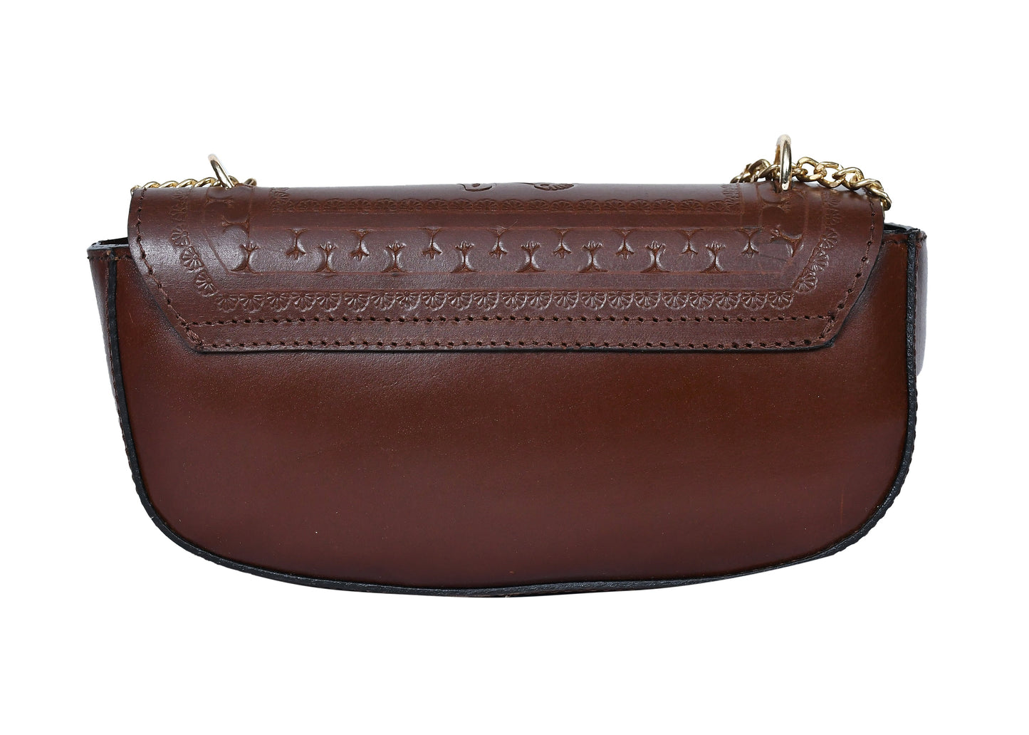 Brown color pure leather shoulder bag for women and girls with glorious crafted . Art: BG-1557 Pack of 25