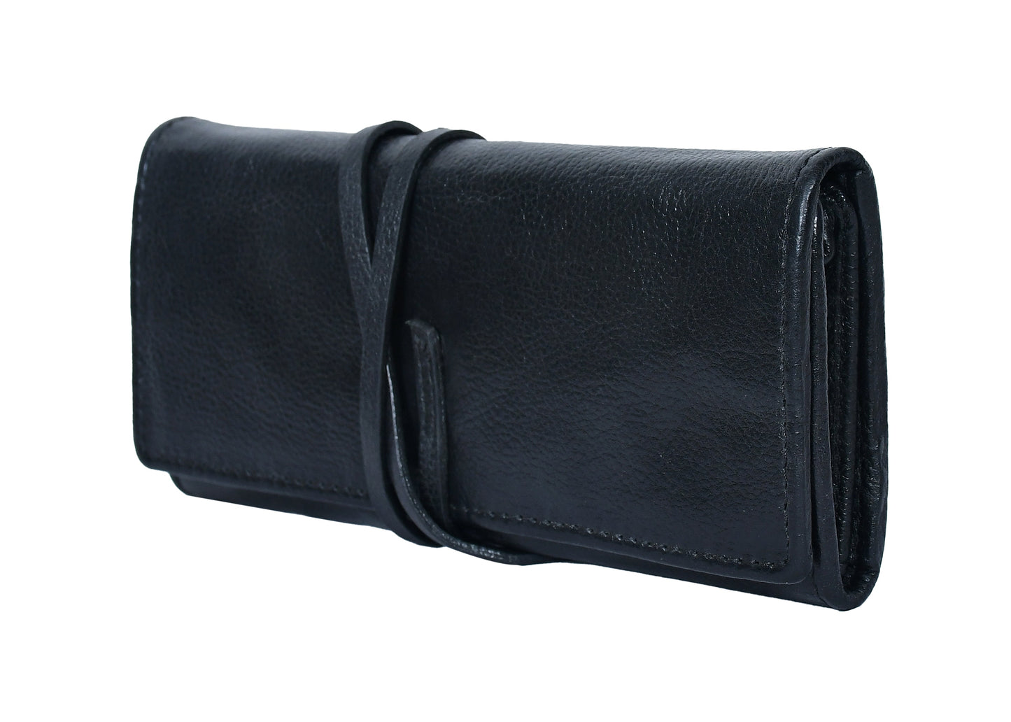 Black color pure leather clutch with glorious finished work. Art: BG-1728 Pack of 25