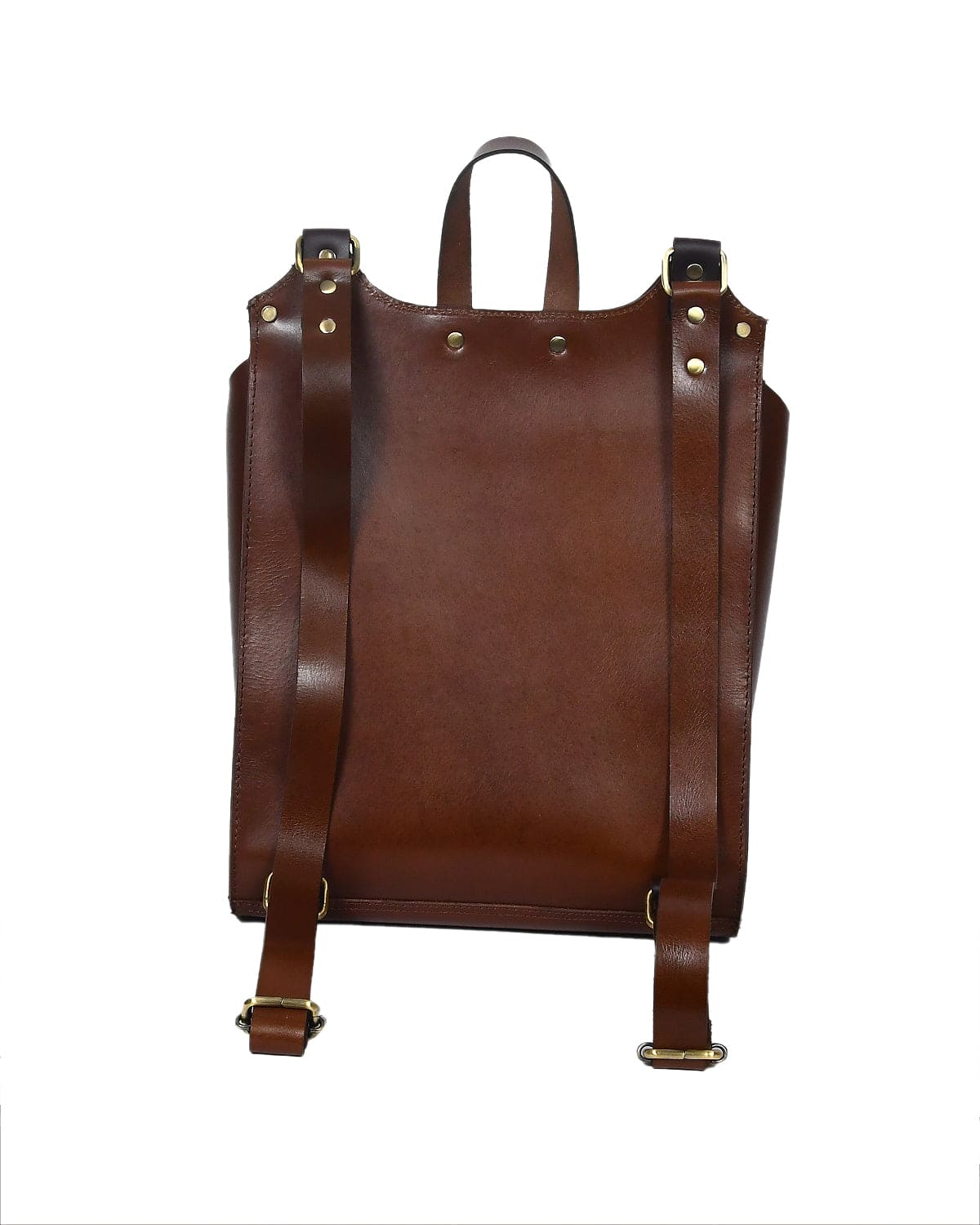 Premium Black and Brown Leather Backpack. Art: BG-1416 Pack of 25