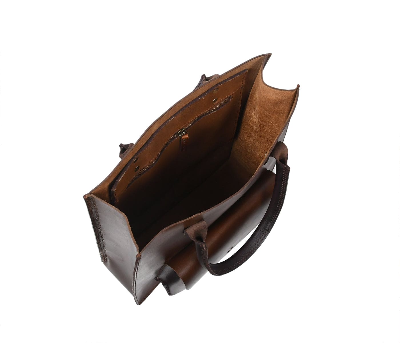 Elegance in Brown: Discover Our Exquisite Brown Leather Shopper Bag. Art: BG-1406 Pack of 25