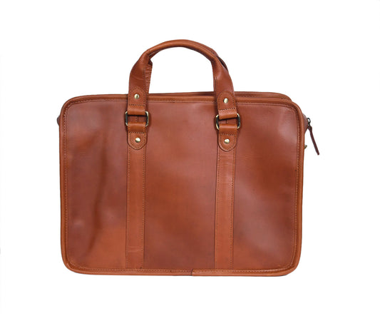 Stylish Tan Messenger Bag with Abundant Storage and Multiple Zip Compartments, Art: BG-1435 Pack of 25