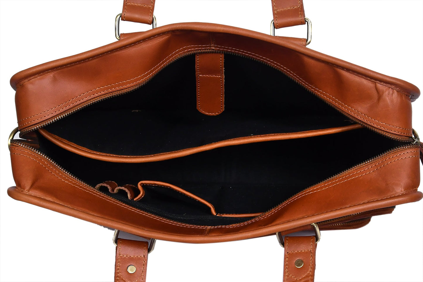 Stylish Tan Messenger Bag with Abundant Storage and Multiple Zip Compartments, Art: BG-1435 Pack of 25