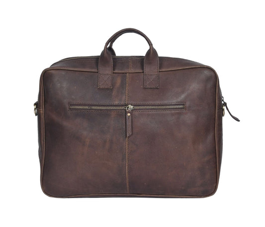Elevate Your Style with Our Premium Brown Leather Messenger Bag. Art: BG-1437 Pack of 25