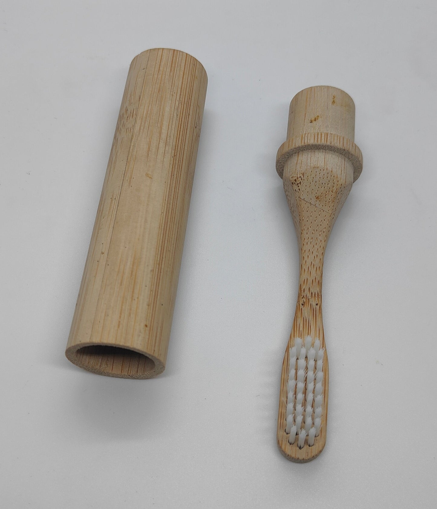 Bamboo Travel Toothbrush White Soft Brush Pack of 50