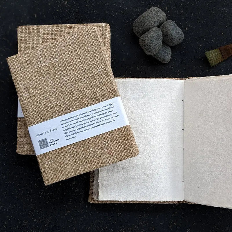 JUTE DECKLED NOTEBOOK A5 Pack of 50