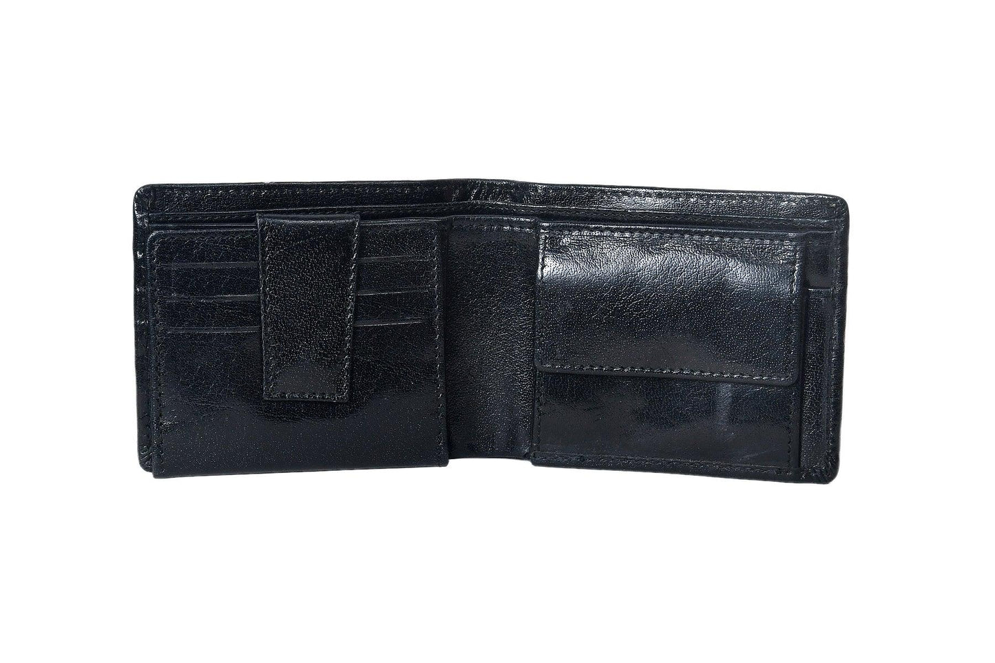 Black Color Pure Leather Wallet For Men, Art:- LA-1390 Pack of 50