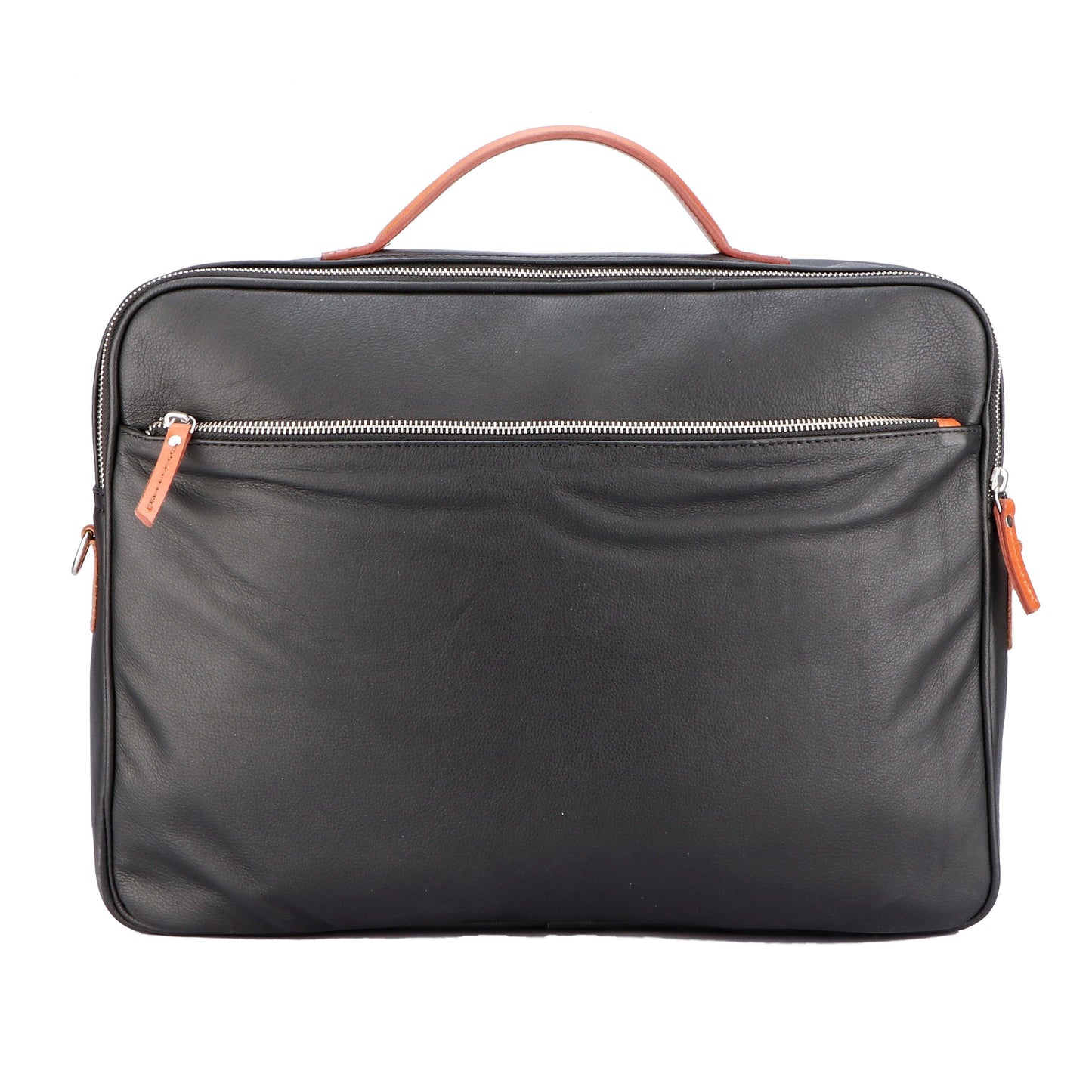 Black color pure leather laptop bag for office use with delightful and elegant look, Art: BG-1710 Pack of 25