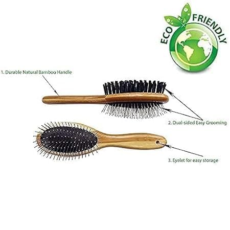 Bamboo Deshedding Brush for Dogs and Cat Pack of 50