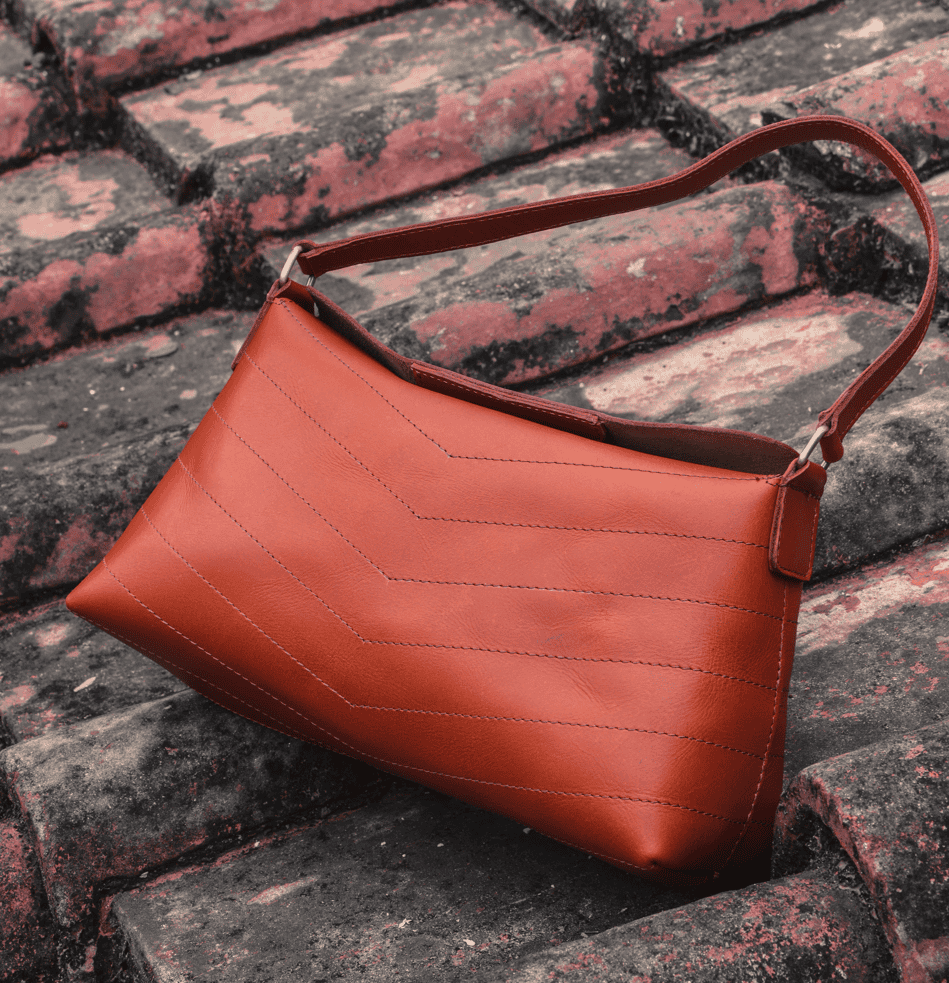 Exquisite Tan Leather Small Sling Bag, Art: BG-1742 Pack of 25