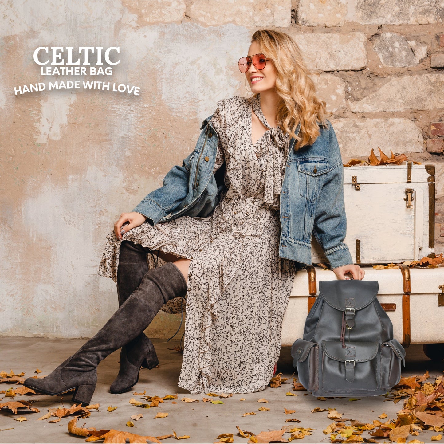 Brown Leather Backpack: Timeless Style and Versatility, Art: BG-1538 Pack of 25