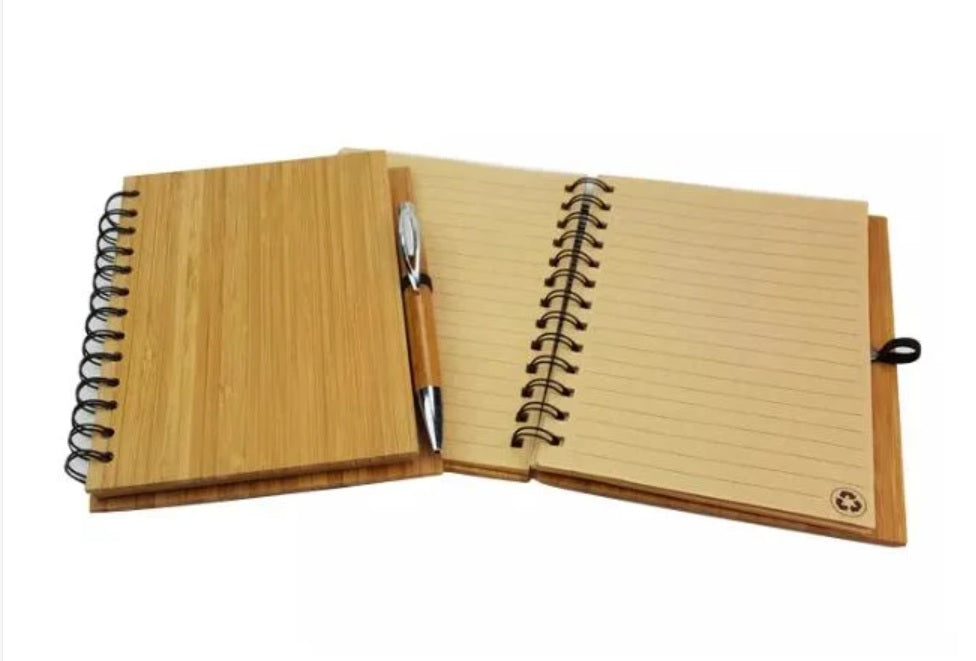 Bamboo Notepad with Pen Pack of 50