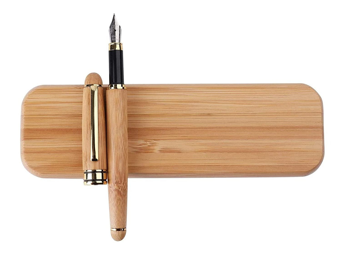 Bamboo Fountain Pen with case - Executive Pack of 50