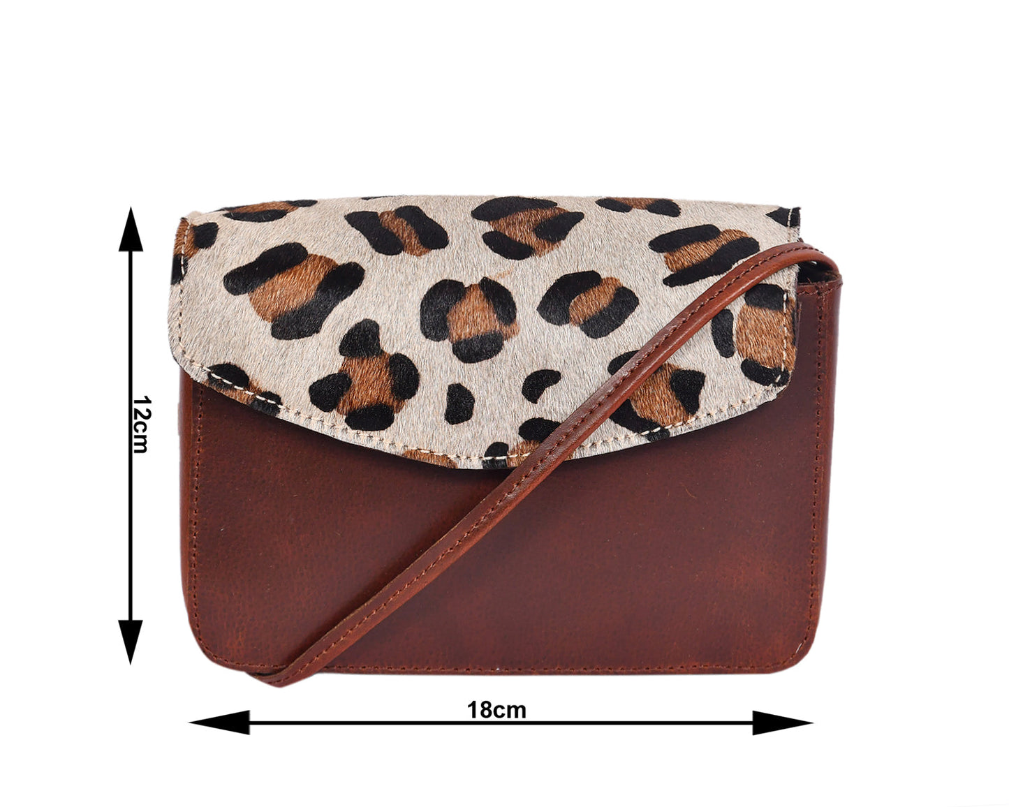 Luxurious Sling Bag with Printed Hair on Leather - Elevate Your Style. Art: BG-1451 Pack of 25